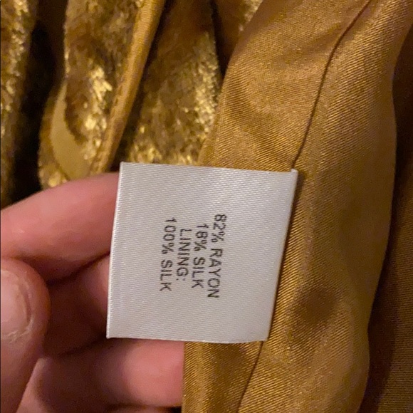 Michelle mason backless tulip silk & velvet dress - Picture 8 of 9